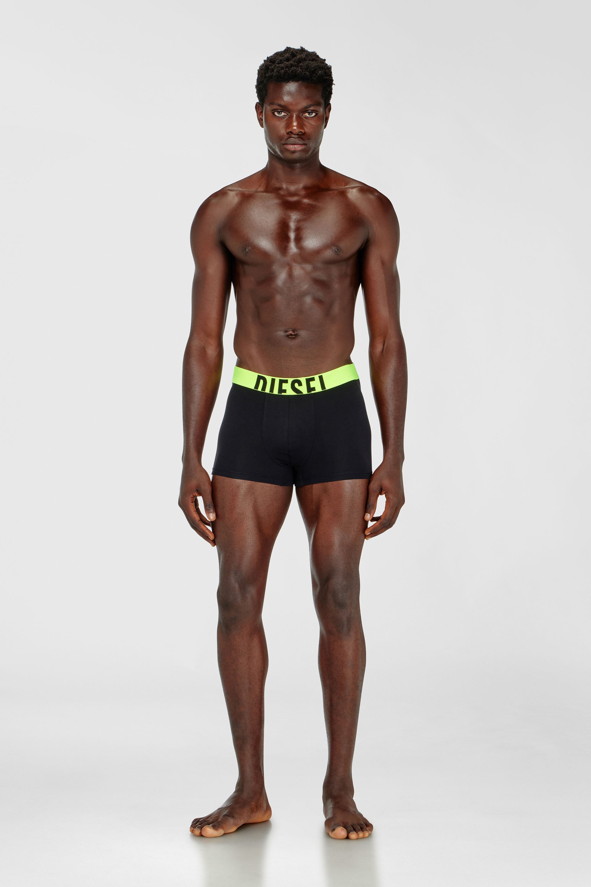 Diesel - DAMIEN-D-POP-3PACK-40, Man's Three-pack boxer briefs in stretch cotton in Multicolor/Black - 1