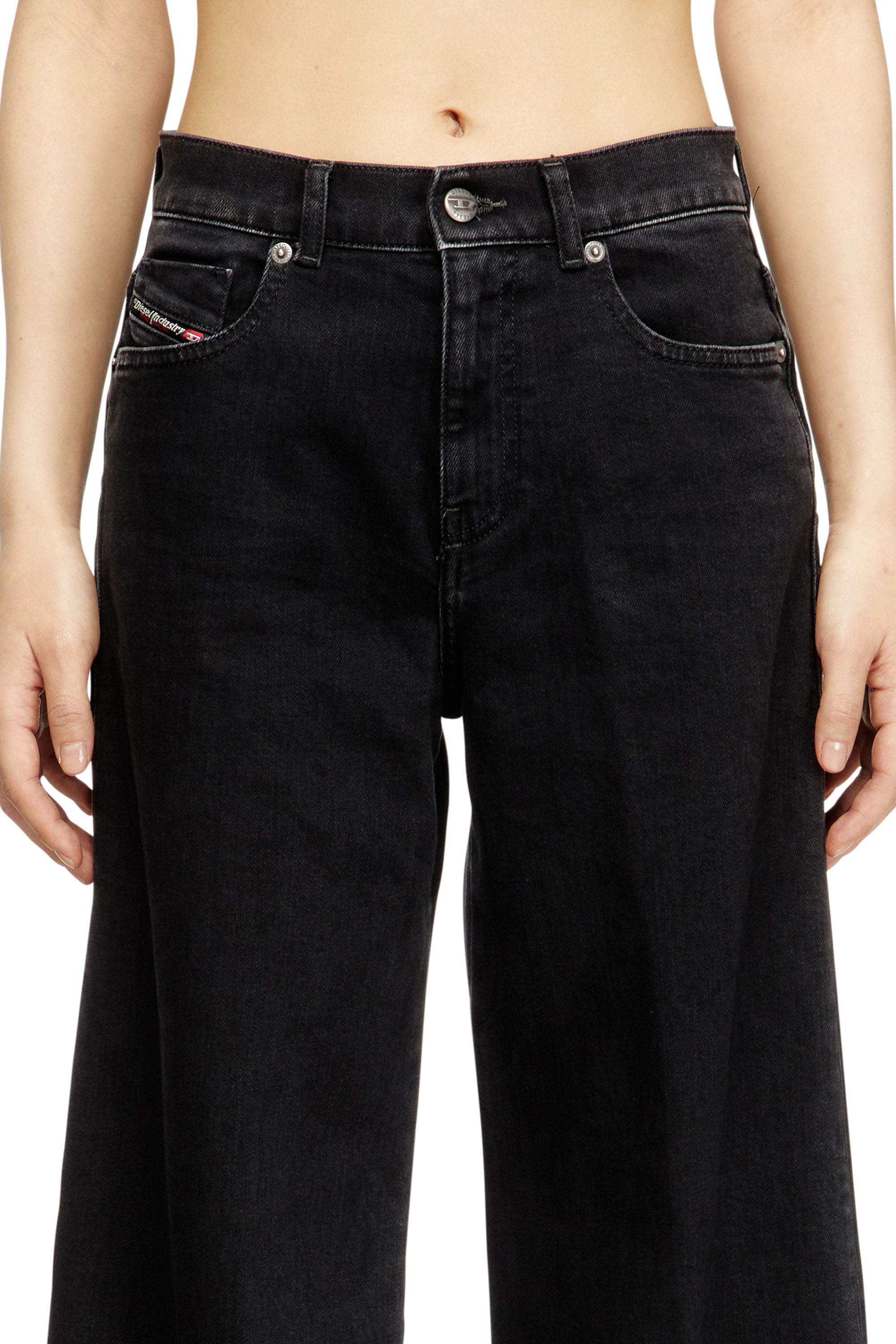 Flare Jeans 1978 D-Akemi 09N89, Black/Dark grey Diesel - Woman's Flare Jeans 1978 D-Akemi 09N89, Black/Dark grey - 5